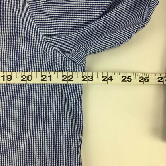 Charles Tyrwhitt Mens Dress Shirt Blue White Striped Collared Non Iron 16-36 - Picture 5 of 7